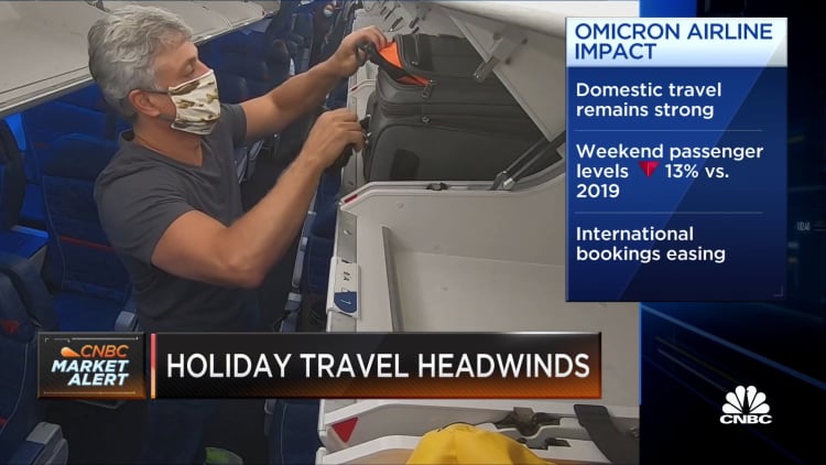 Domestic holiday travel remains strong despite omicron variant