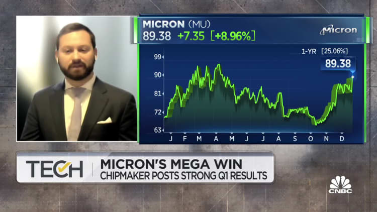 Micron shares surge after strong Q1 earnings results