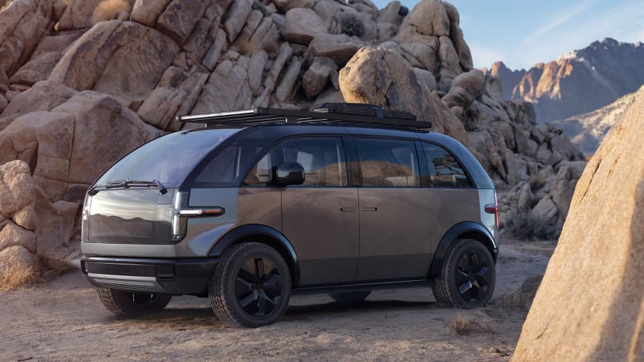 The Lifestyle Vehicle electric minivan from Canoo.