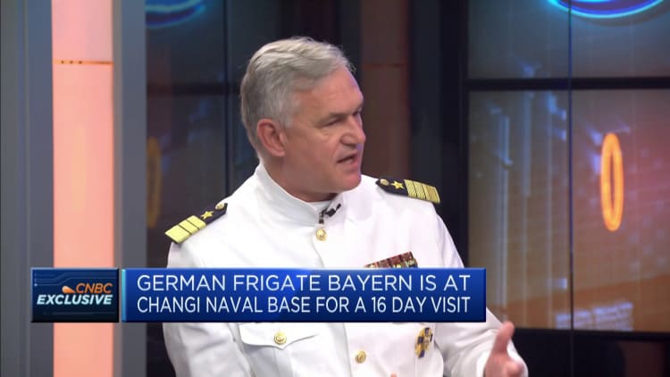 German frigate isn't in the Indo-Pacific as a part of a carrier strike group, says navy chief