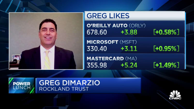 Watch CNBC's full interview with Rockland Trust portfolio manager Greg DiMarzio