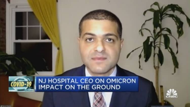 University Hospital Newark CEO Dr. Shereef Elnahal on what the impact of omicron on hospital capacity