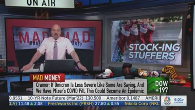 Jim Cramer says Pfizer and Nvidia are two of the biggest winners on Wall Street in 2021