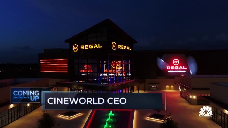 Movies on their way back after strong last four months, says Cineworld CEO
