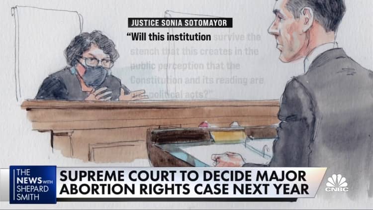 Supreme Court to decide the major abortion rights case in 2022