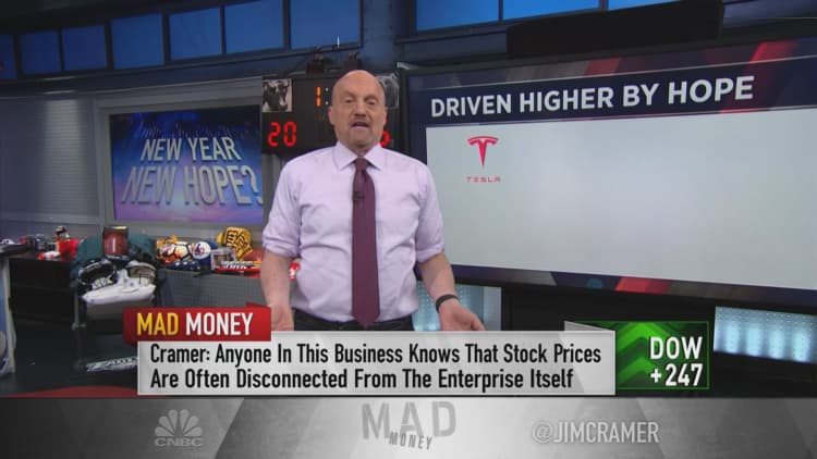 Hope may spring eternal again for stocks in 2022, Jim Cramer says