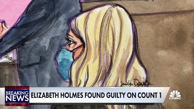 Mixed verdict in trial of Elizabeth Holmes