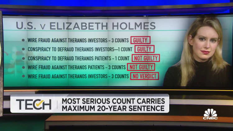 Theranos founder Elizabeth Holmes found guilty on four counts of fraud