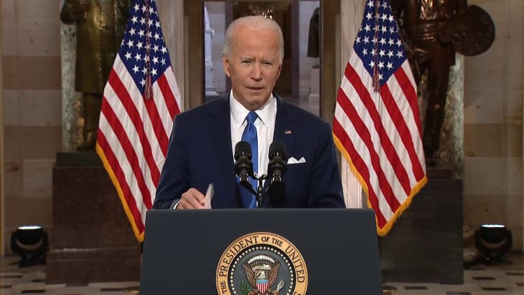 President Biden delivers remarks during Jan. 6th observation