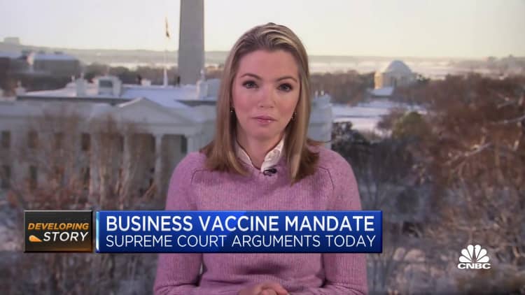 Supreme Court hears arguments over Biden's Covid vaccine mandate on large businesses