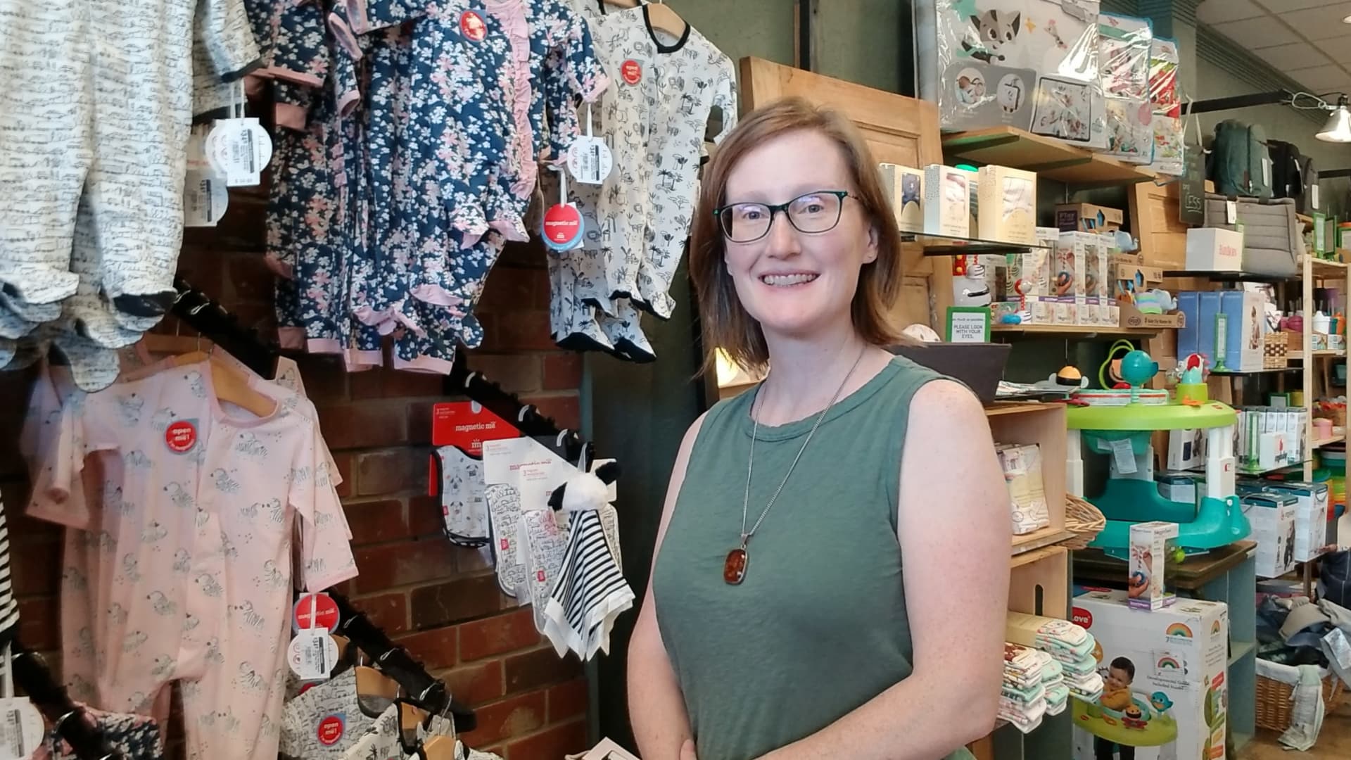 Morgan Harris is store owner of the Green Bambino in Oklahoma City. She said the store, which sell baby supplies from toys to strollers, has struggled with understaffing and she worries it may get worse.