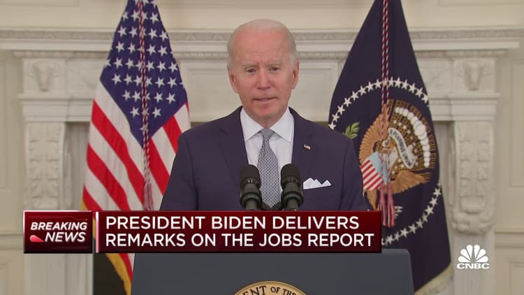 'I would argue the Biden economic plan is working,' says President Biden