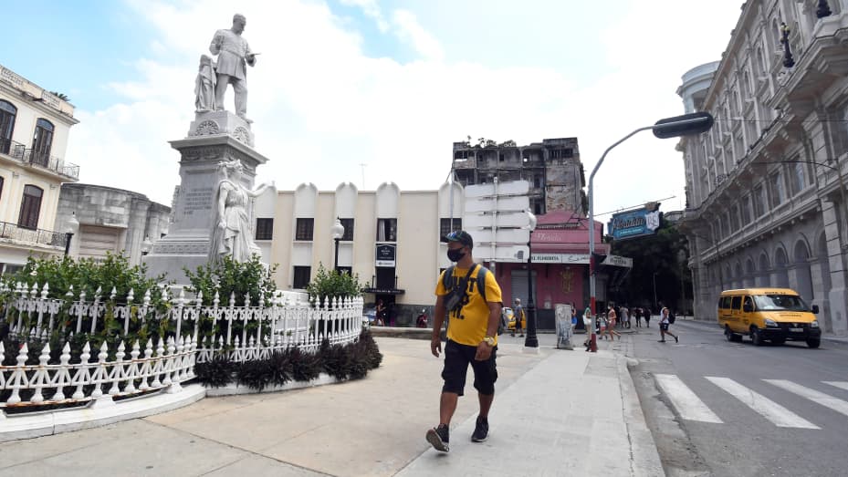 A street in Havana, Cuba, amid the Covid-19 pandemic on Oct. 2, 2021.