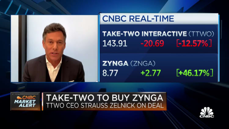 Take-Two Interactive CEO on decision to buy mobile gaming company Zynga