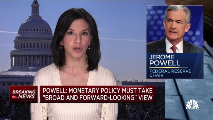 Powell: Monetary policy must take 'broad and forward-looking' view
