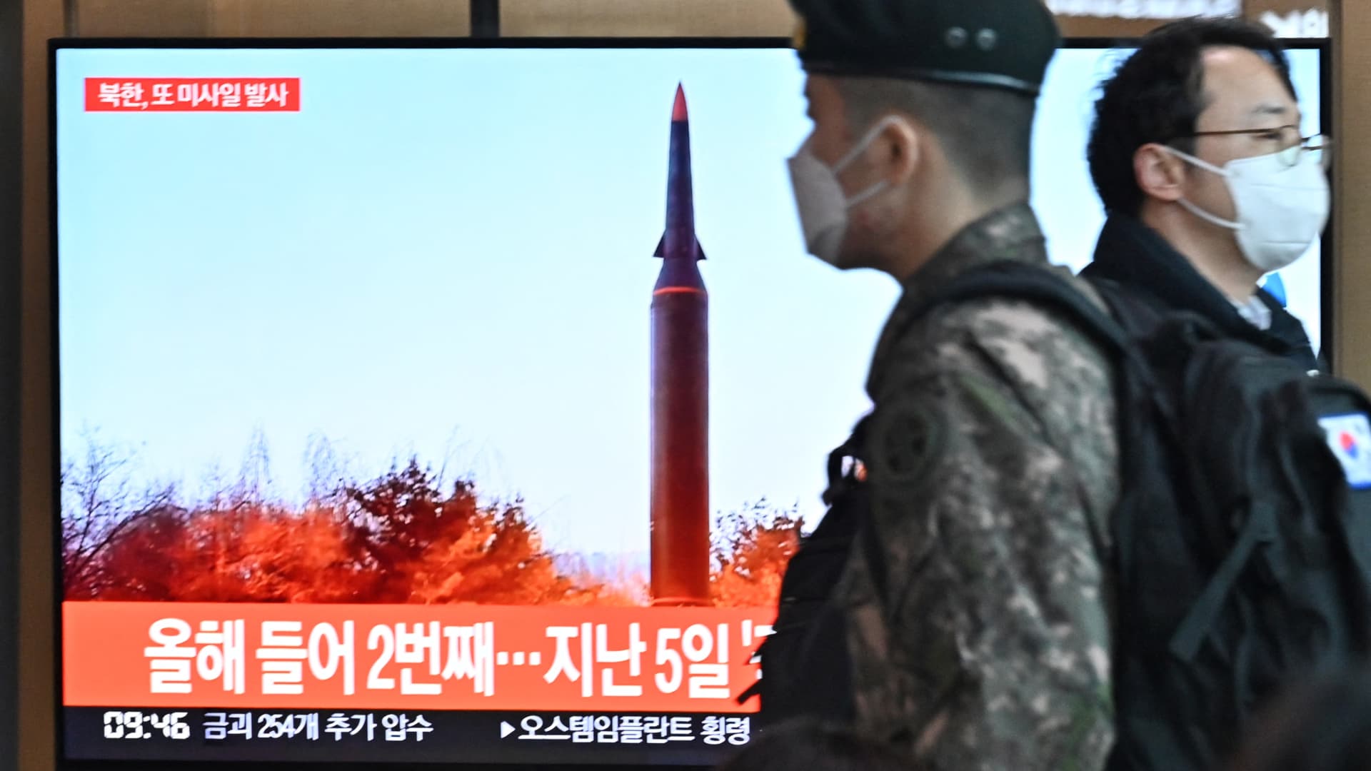 북한, 단거리 탄도미사일 ‘한국군’ 발사