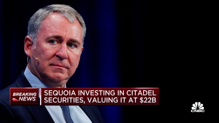 VC firm Sequoia investing in Citadel Securities, valuing it at $22 billion