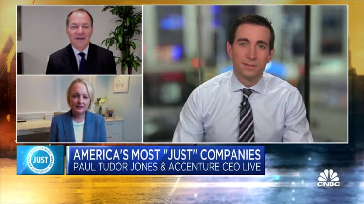Legendary investor Paul Tudor Jones breaks down America's most 'just' companies