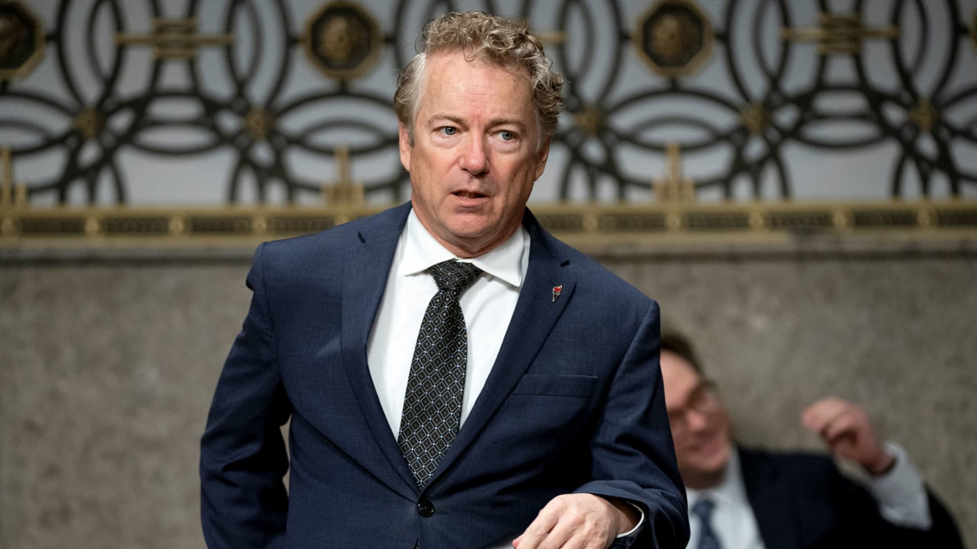 U.S. Senator Rand Paul (R-KY) arrives for a Senate Health, Education, Labor, and Pensions Committee hearing to examine the federal response to the coronavirus disease (COVID-19) and new emerging variants at Capitol Hill in Washington, D.C., U.S. January 11, 2022.