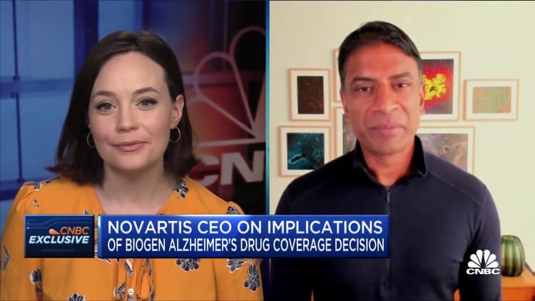 Novartis CEO: We're moving toward filing Covid drug from Molecular Partners with FDA