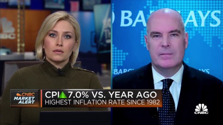 Barclay's Michael Gapen says used car prices a candidate for reversal in '22