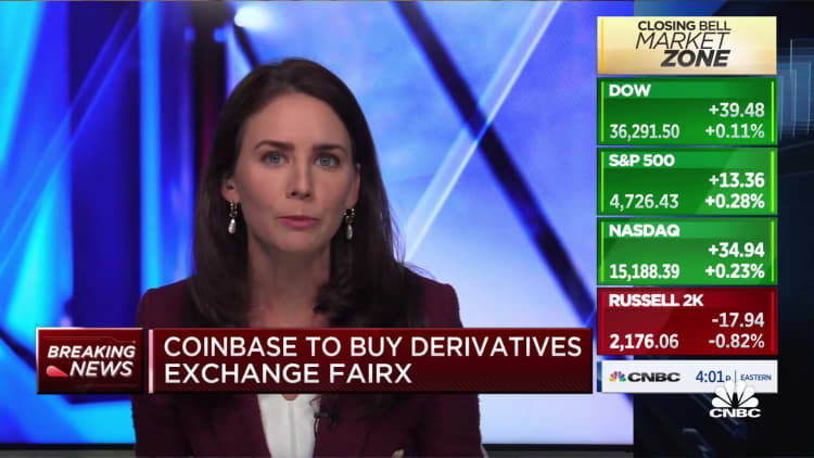 Coinbase acquires derivative exchange FairX