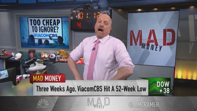 Jim Cramer offers 3 reasons why shares of ViacomCBS may have more room to run