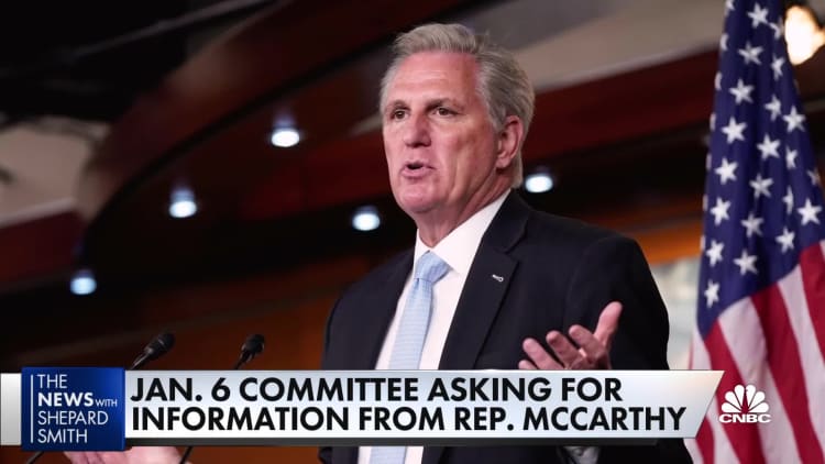 Jan. 6 committee asks for information from Kevin McCarthy