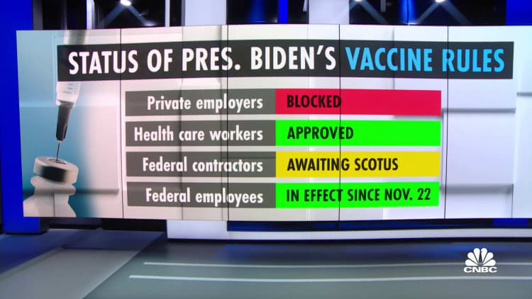 Supreme Court blocks Biden's vaccine mandate for large employers