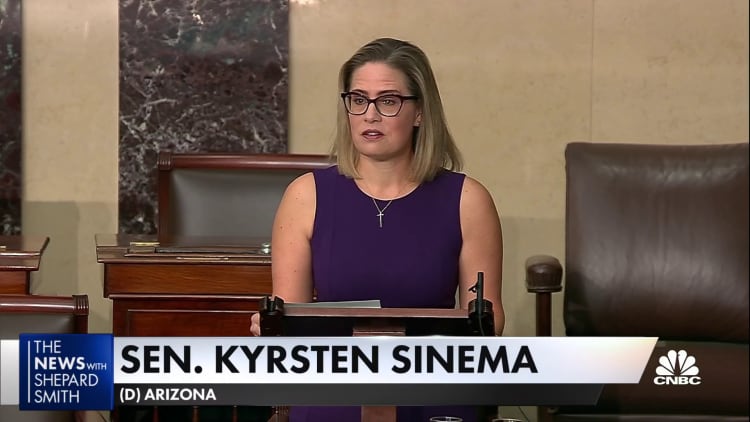 Sinema refuses to change filibuster rule for voting rights