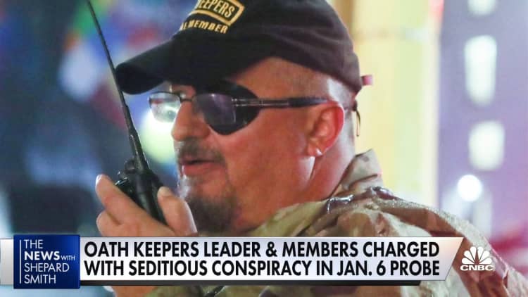 Oath Keepers leader charged with seditious conspiracy