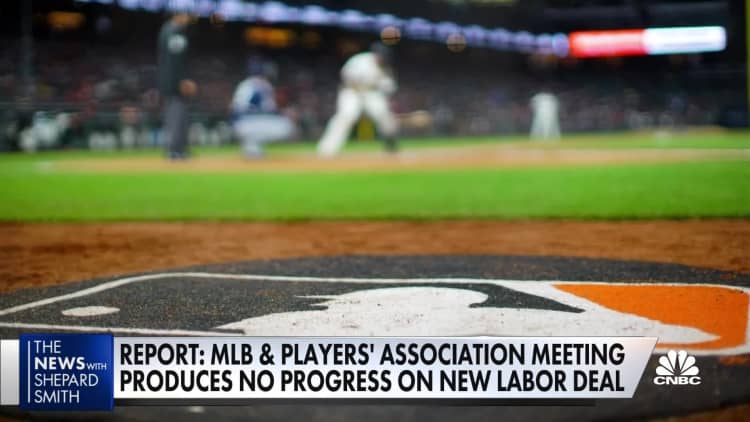 MLB and Players' Association meet but make no progress toward labor deal