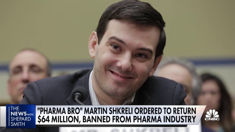 Pharma Bro Martin Shkreli ordered to return $64M for jacking up drug price