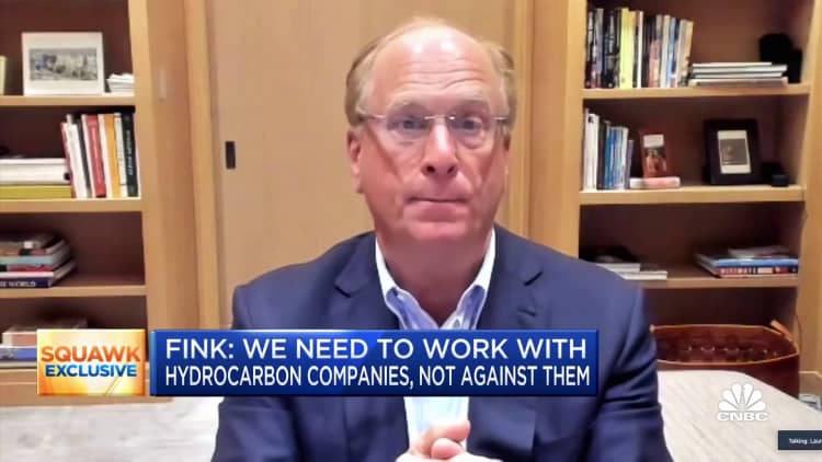 BlackRock CEO Larry Fink: We need to work with hydrocarbon companies, not against them