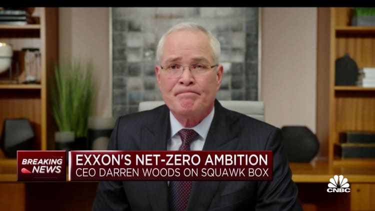 Exxon Mobil aims for net-zero greenhouse gas emissions by 2050