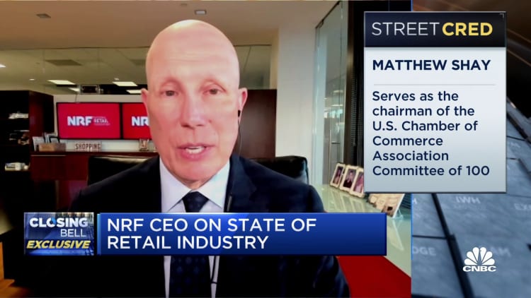 The inflation issue is real and persistent across all categories, says NRF CEO Matt Shay
