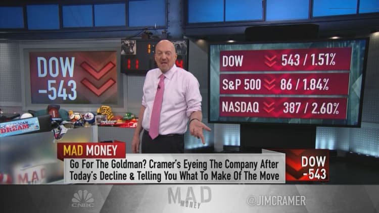 Cramer says Goldman Sachs shares are a steal and 2022 results may top expectations