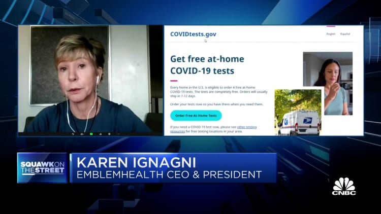 Free, at-home Covid-19 tests an important move for the administration, says EmblemHealth CEO