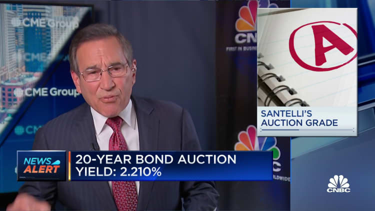 20 year bond auction gets an A