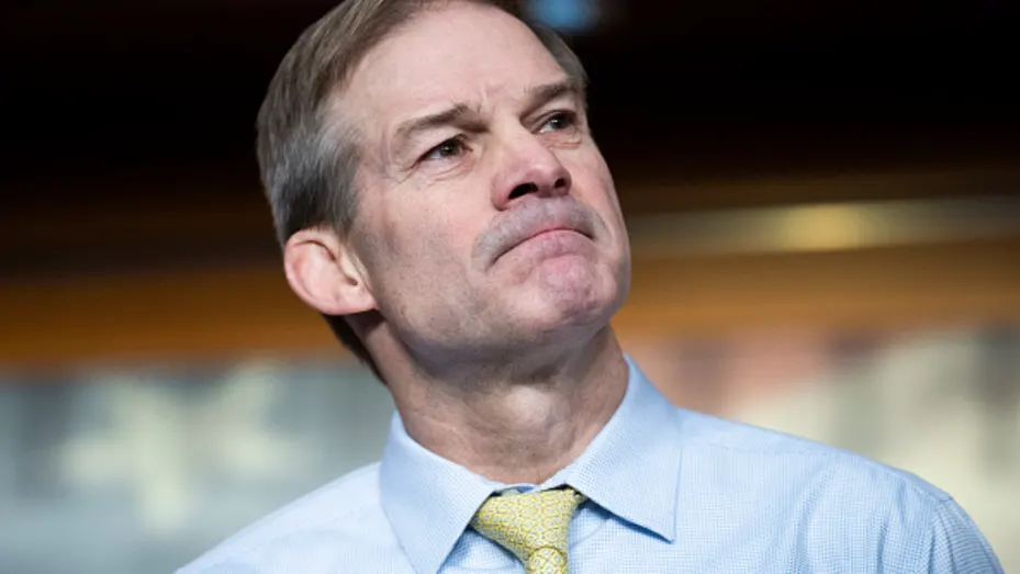 Rep. Jim Jordan, R-Ohio, attends a news conference with members of the GOP Doctors Caucus after a meeting of the House Republican Conference in the U.S. Capitol on Wednesday, January 19, 2022.