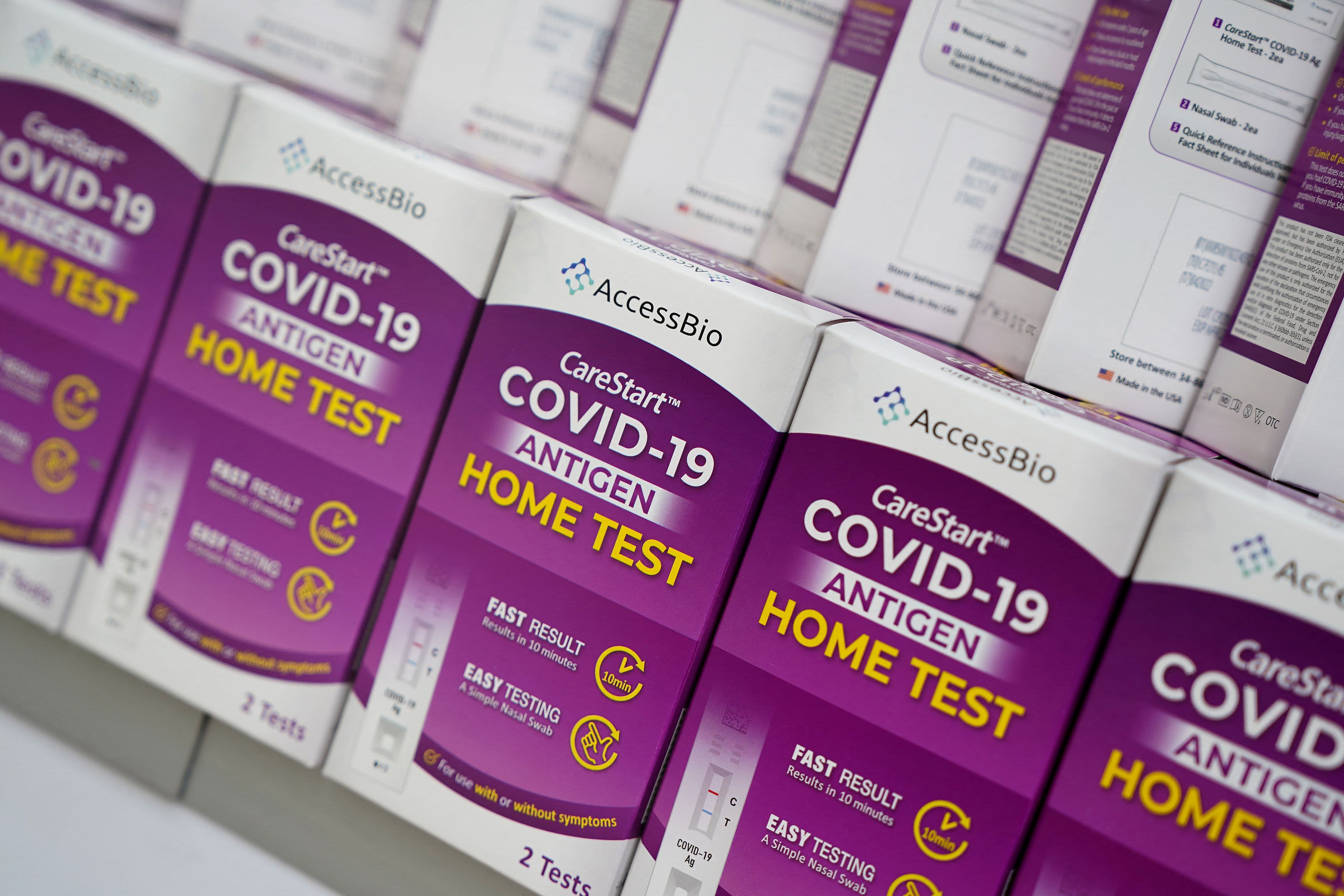 Free at-home Covid tests are available from Monday