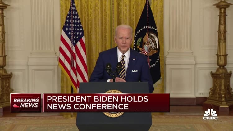 President Biden delivers remarks at news conference