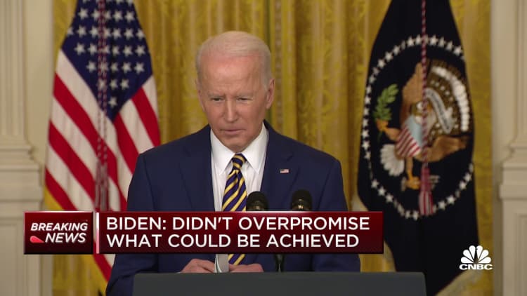I don't think there's anything unrealistic about what we're asking, says President Biden