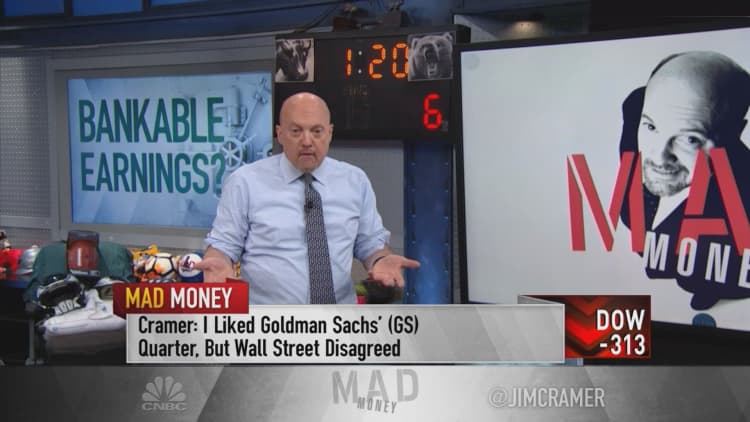 Cramer analyzes the recent slate of bank earnings and shares which financial stocks he like best