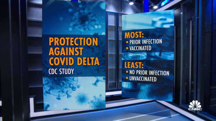 CDC: People with prior infection and vaccination best protected against Covid