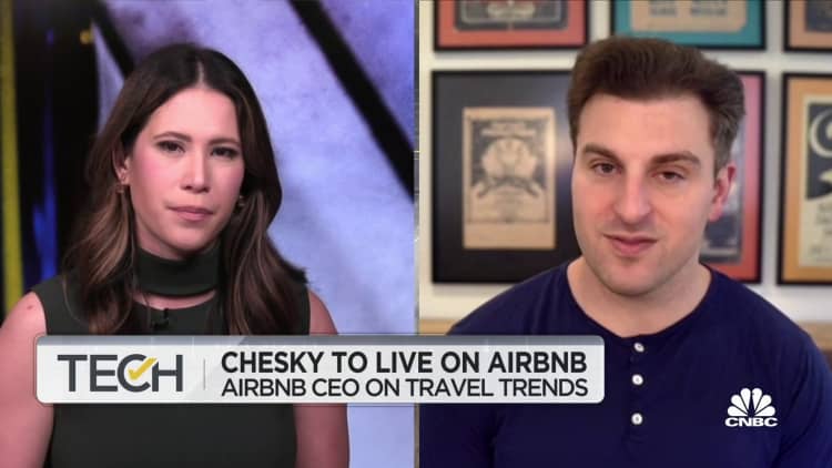 When people get comfortable crossing borders, that'll be huge for business, says Airbnb's CEO