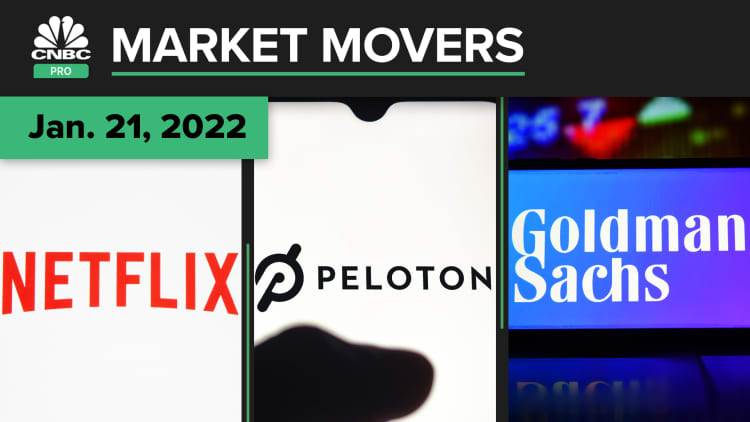 Netflix, Peloton, and Goldman Sachs are some of today's investments: Pro Market Movers Jan. 21