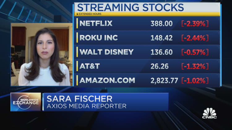 Sara Fischer of Axios: Netflix subscriber slowdown is a "big signal to anyone in subscription streaming"