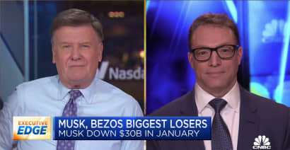 Elon Musk, Jeff Bezos biggest billionaire losers in January as markets slide
