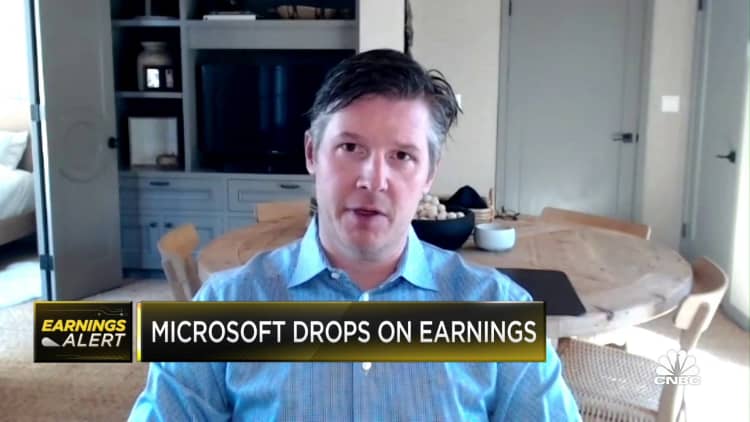 This Microsoft beat was not what the buy side wanted, says Jefferies' Brent Thill